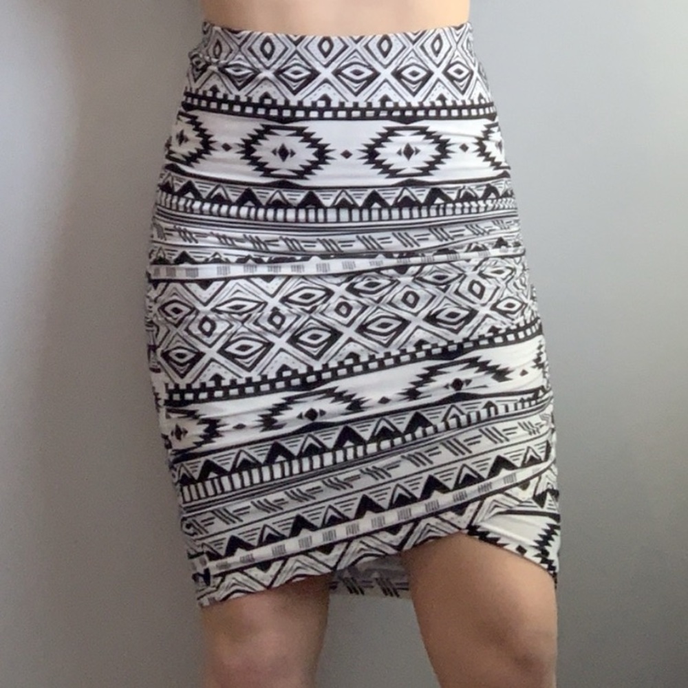 Black and white skirt